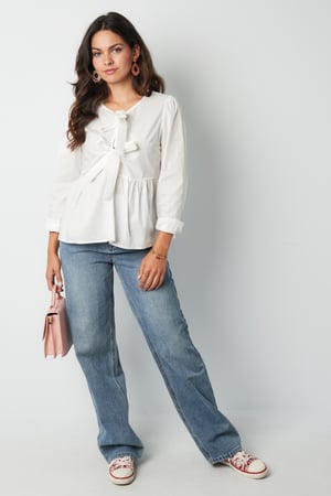 Longsleeve peplum top with bows h5 Picture11